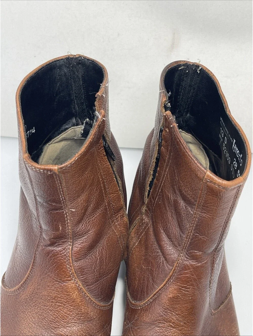 Laredo 5724 Men's Size 13 D Brown Leather Cowboy Western Boots Made In USA